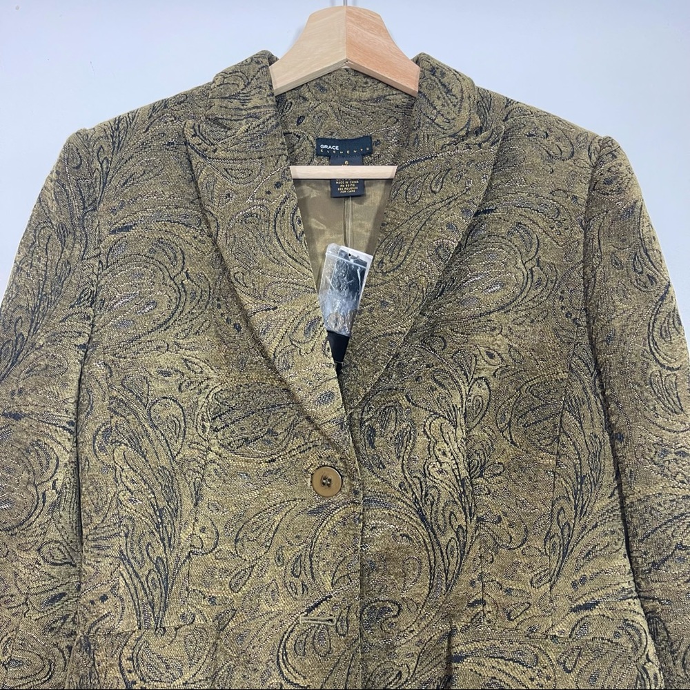 NWT Grace Elements Buckingham Blazer Jacket Paisl… - image 4
